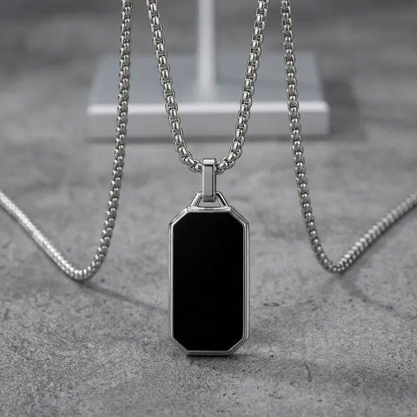 Black_Stainless_Steel_Necklace_For_Men