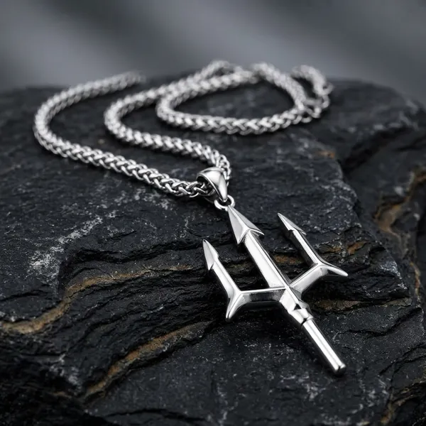 Trishul_Silver_Stainless_Steel_Necklace_For_Men_And_Women