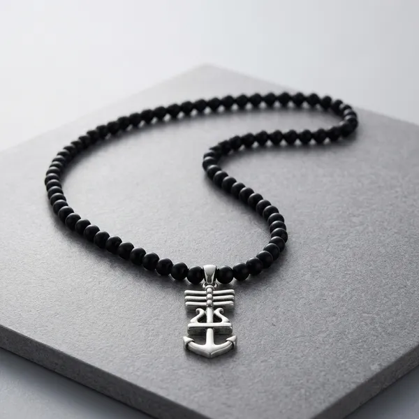 Shiv_Black_Stainless_Steel_Necklace_For_Men