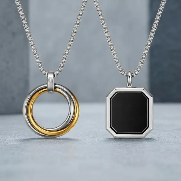 White_Metal_Necklace_For_Men_(Pack_Of_2)