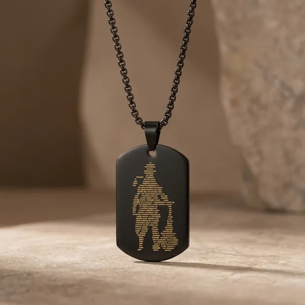 Hanuman_Black_Stainless_Steel_Necklace_For_Men