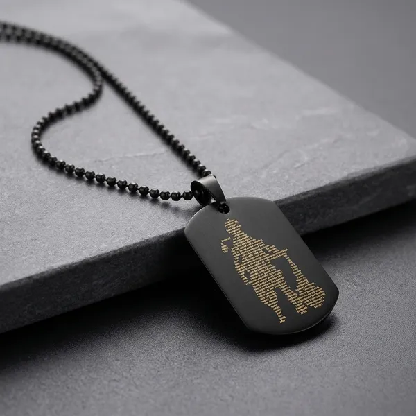 Hanuman_Black_Stainless_Steel_Necklace_For_Men