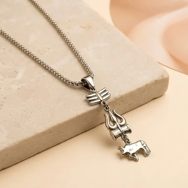 Shiva_Silver_Metal_Necklace_For_Men_And_Women
