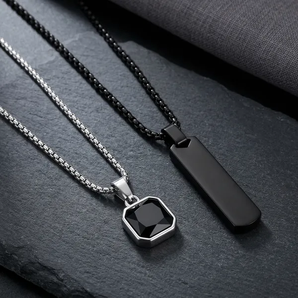 Black_Stainless_Steel_Necklace_For_Men_(Pack_Of_2)
