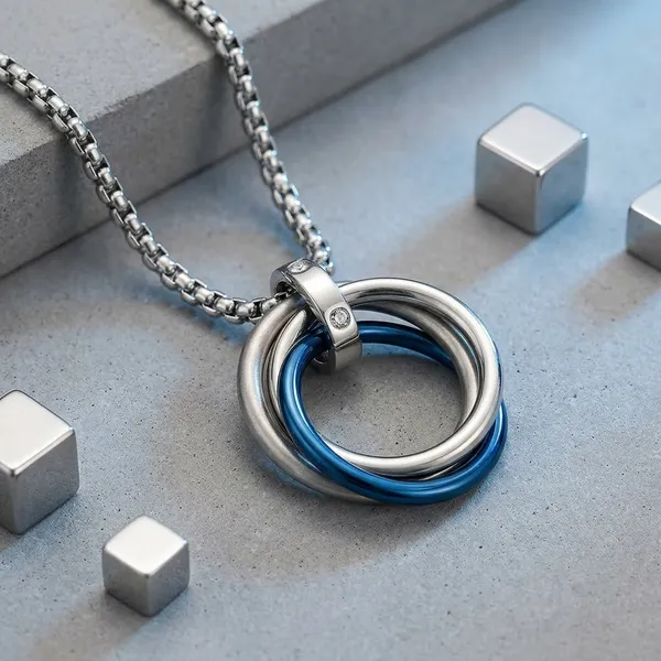 Blue_Stainless_Steel_Necklace_For_Men