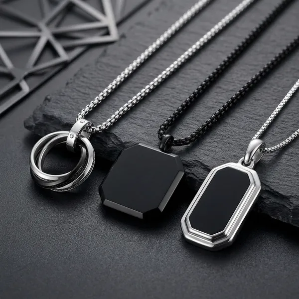 Silver_Metal_Necklace/Chain_For_Men_(Pack_Of_3)