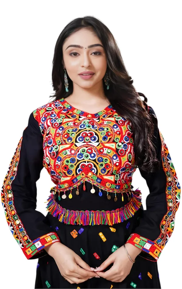 Black_Rayon_Kachchi_Mirror_Work_Full_Sleeve_Blouse_For_Women