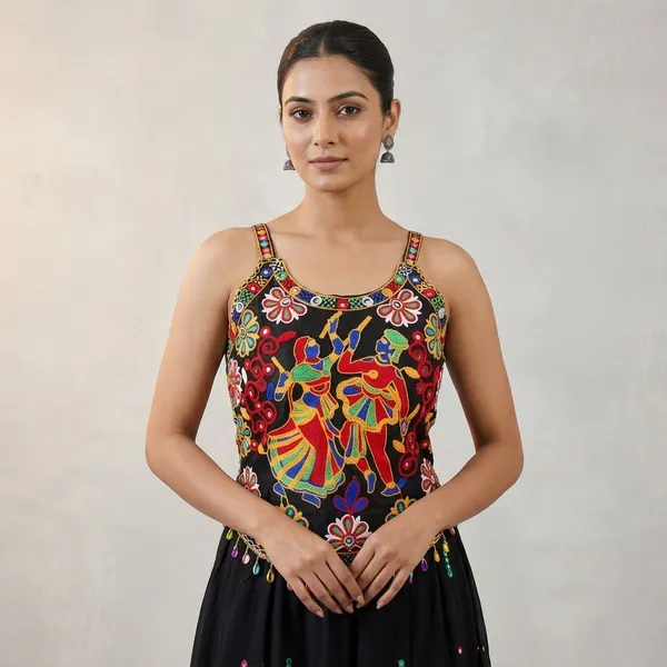 Black_Rayon_Kachchi_Work_Dandiya_Top_For_Women