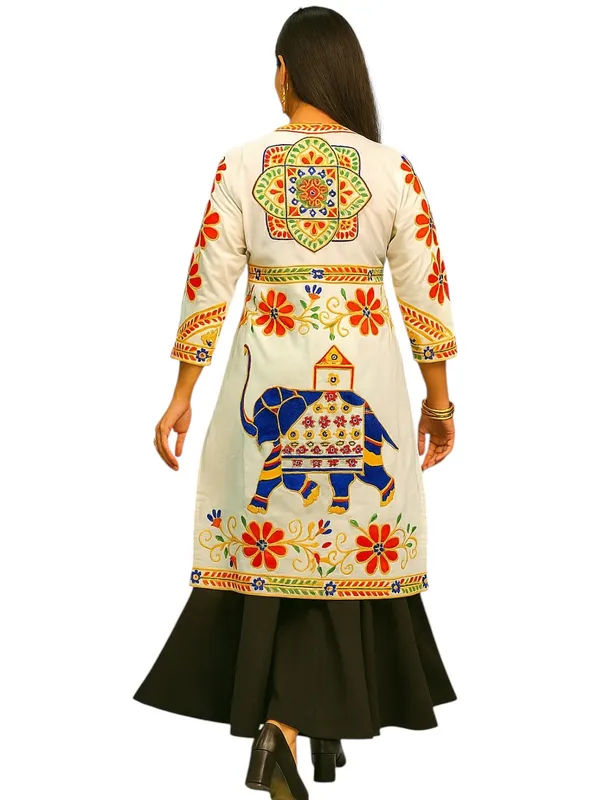 Long_Embroidery_White_Jacket_And_Shrug