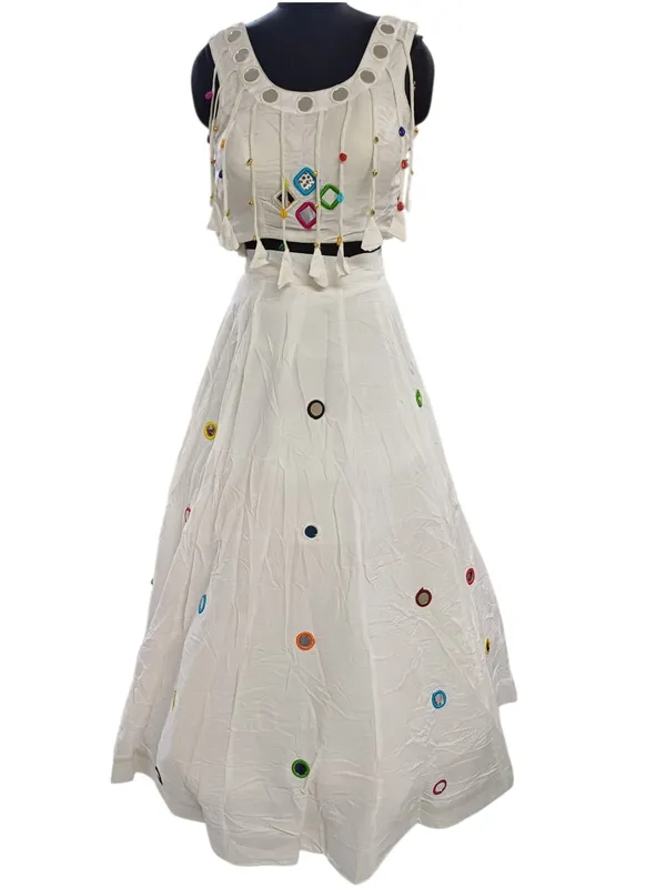 White_Embellished_Crop_Top_And_Skirt_Lehenga_Set_for_Women