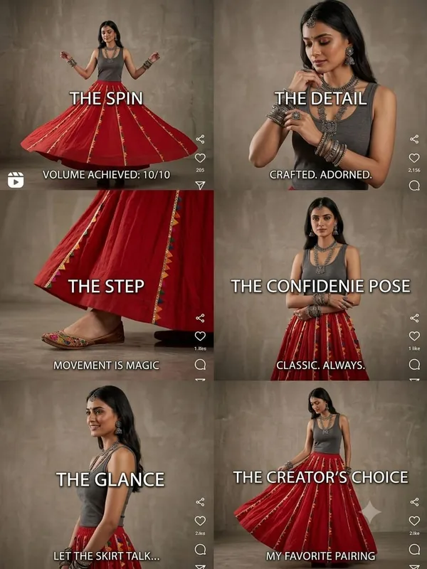 Red_Pankhida_Skirt