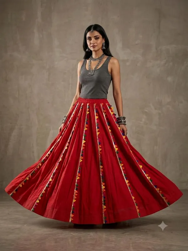Red_Pankhida_Skirt