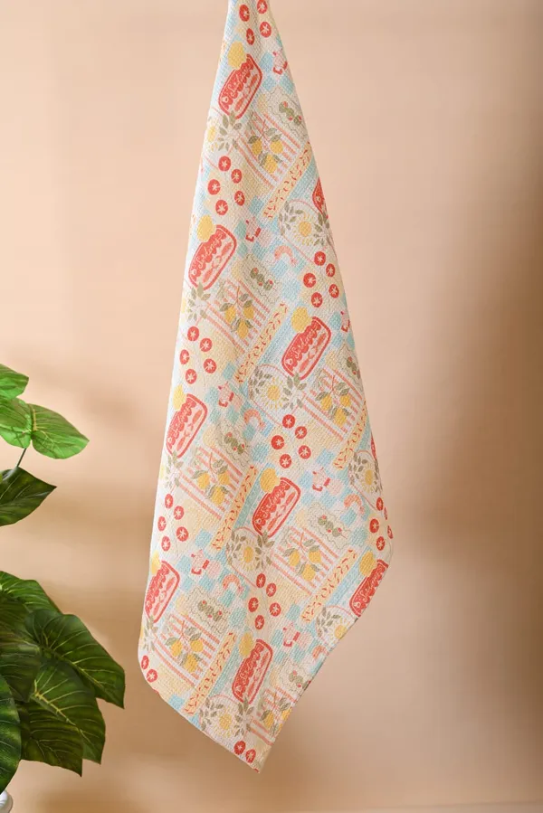 Multicolor_Cotton_Waffle_Digital_Print_Towels_For_Bathroom