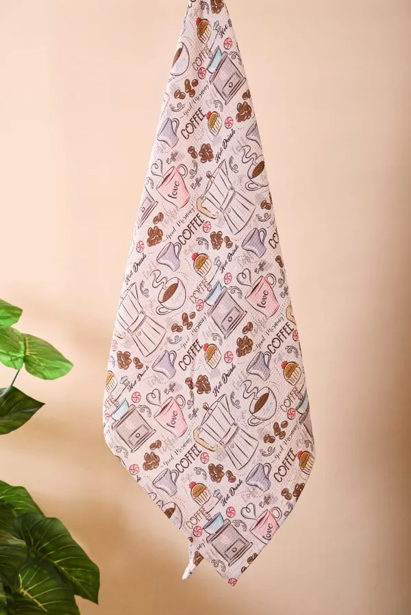 White_Cotton_Waffle_Digital_Print_Towels_For_Bathroom