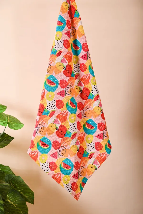 Multicolor_Cotton_Waffle_Digital_Print_Towels_For_Bathroom
