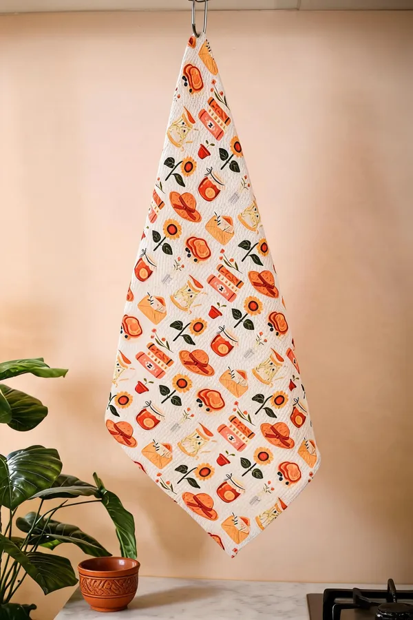 Multicolor_Cotton_Waffle_Digital_Print_Towels_For_Bathroom