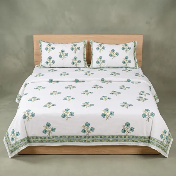 Multicolor_400Tc_Premium_Percale_Cotton_Double_Bedsheet_With_Pillow_Covers_For_Bedroom