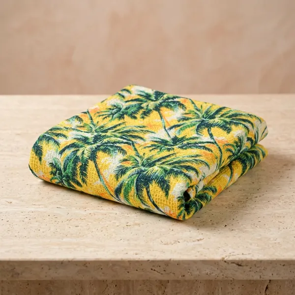 Yellow_And_Grey_Cotton_Waffle_Digital_Print_Towels_For_Bathroom