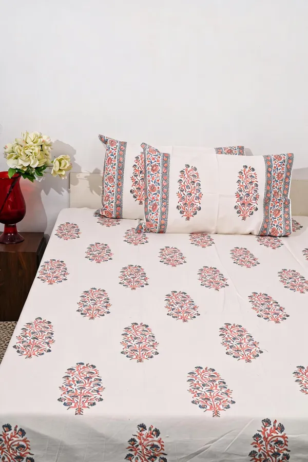 Multicolor_400Tc_Premium_Percale_Cotton_Double_Bedsheet_With_Pillow_Covers_For_Bedroom