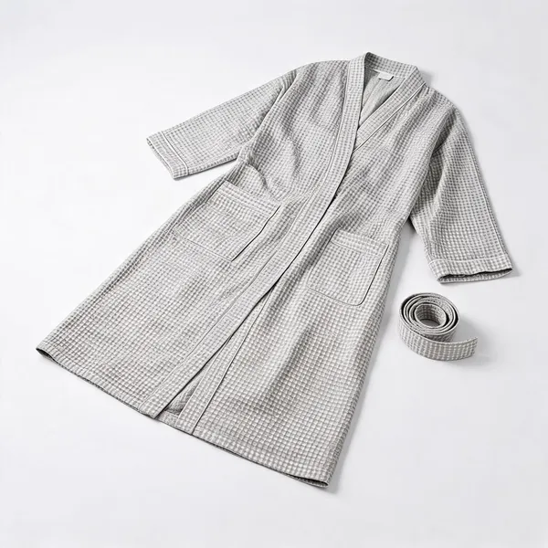 Grey_Cotton_Waffle_Handblock_Printed_Bathrobe_For_Women