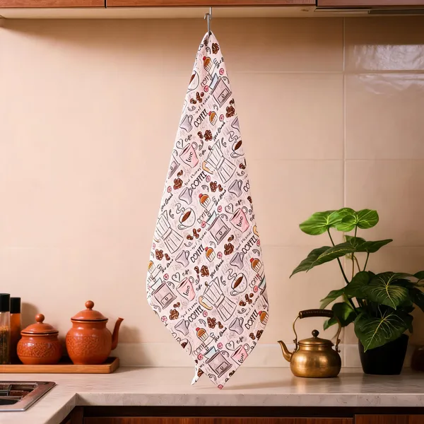White_Cotton_Waffle_Digital_Print_Towels_For_Bathroom