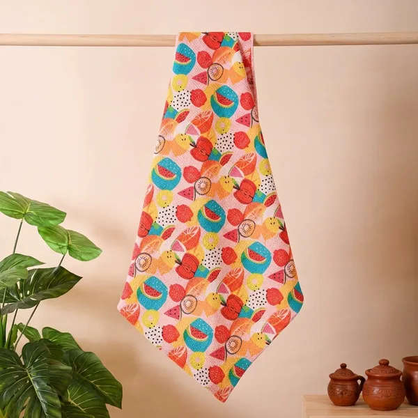 Multicolor_Cotton_Waffle_Digital_Print_Towels_For_Bathroom