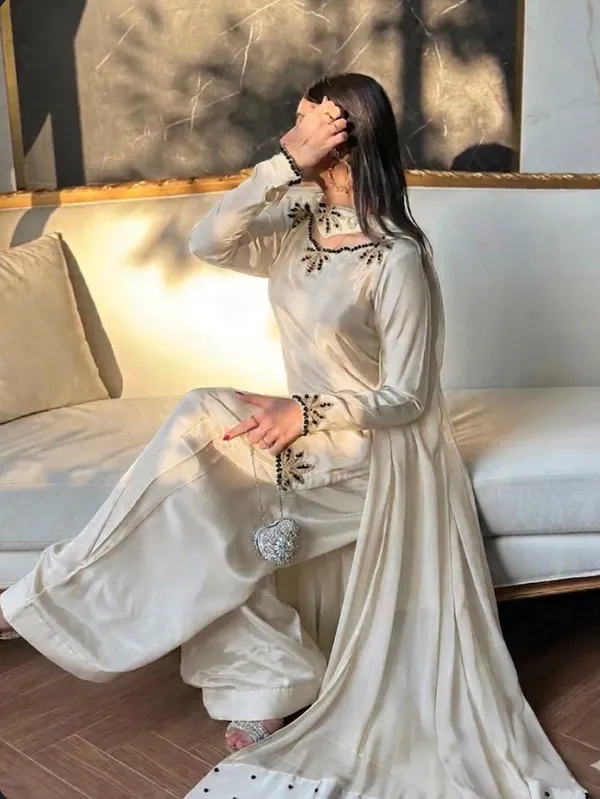 White_Embroidered_Kurta_Palazzo_Set_For_Women