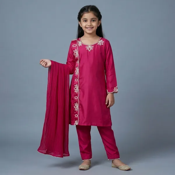Pink_Embellished_Sleeveless_Ethnic_Dress_For_Girls