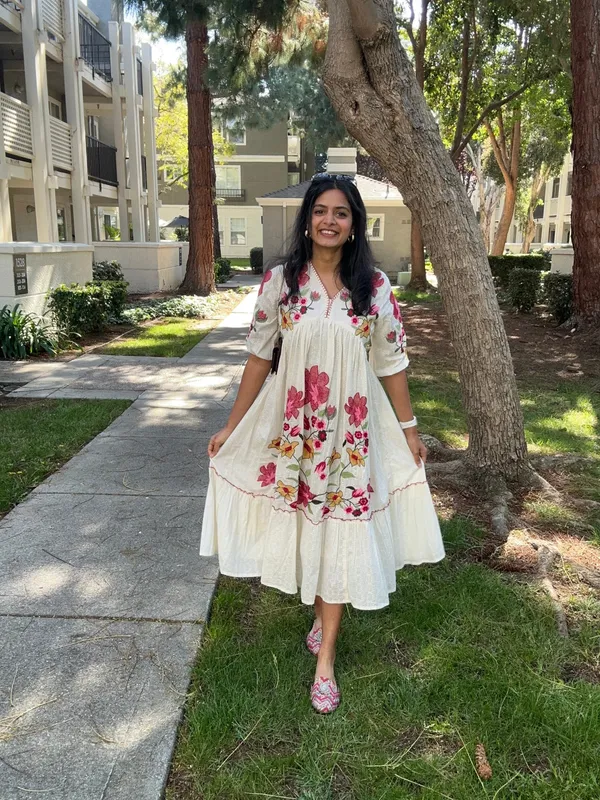 White_Rayon_Floral_Embroidered_Maxi_Dress_For_Women