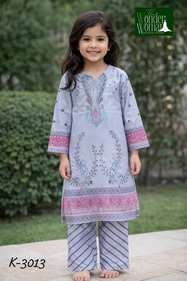 Grey_Embroidered_Lawn_Kurta_Palazzo_Set_for_Girls