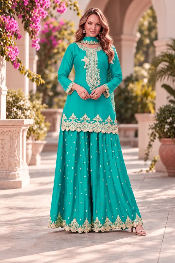 Designer_Blue_Sharara_Suit_for_Women_Heavy_Embroidery_&_Palazzo_Set
