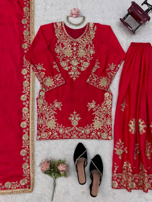 Designer_Hot_Pink_Embroidered_Sharara_Dress_for_Wedding_&_Party_Wear