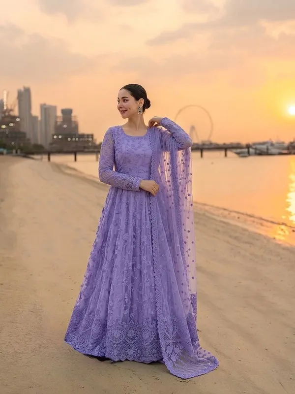 Designer_Lavender_Embroidered_Party_Wear_Gown_with_Dupatta