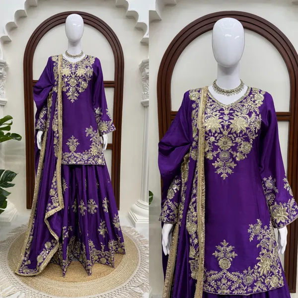 Designer_Purple_Embroidered_Sharara_Dress_for_Wedding_&_Party_Wear