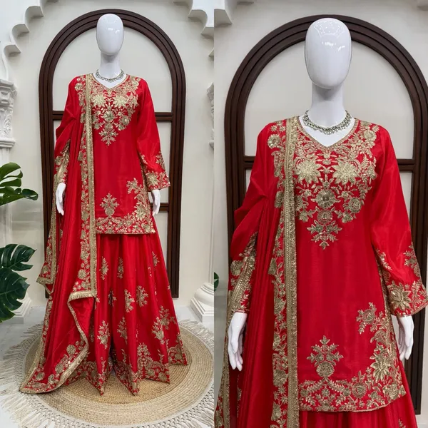 Designer_Red_Embroidered_Sharara_Dress_for_Wedding_&_Party_Wear