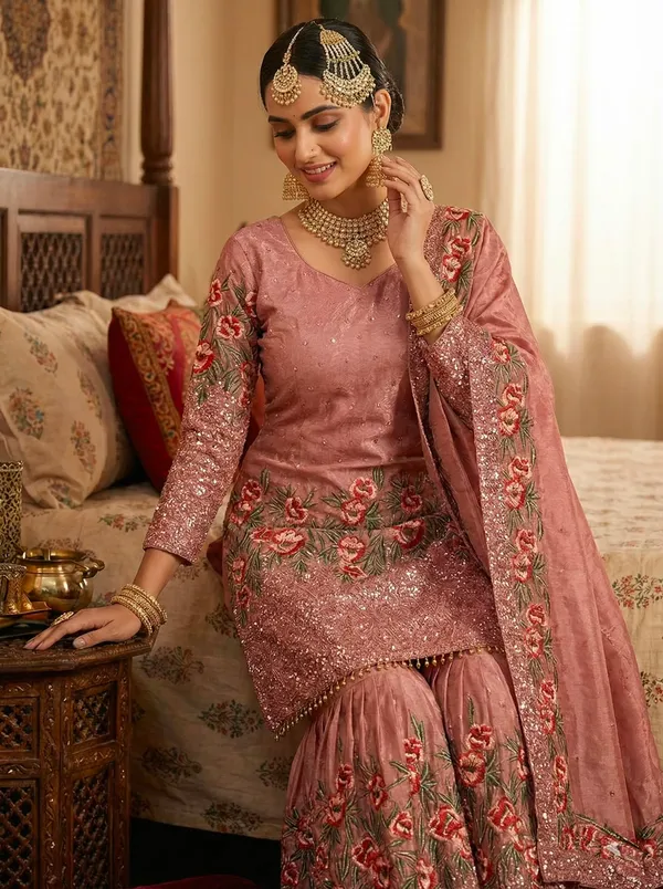 Dusty_Rose_Pink_Floral_Embroidered_Sharara_Suit_with_Dupatta