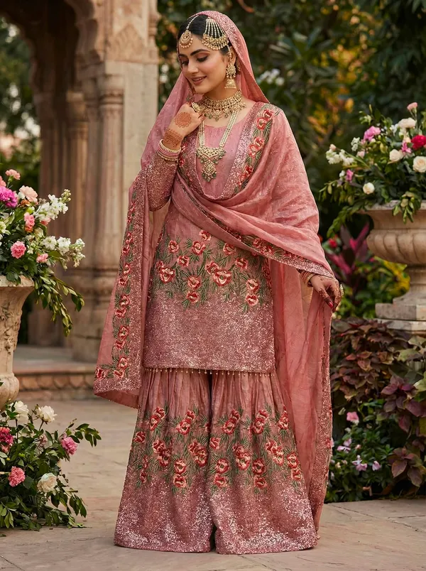 Dusty_Rose_Pink_Floral_Embroidered_Sharara_Suit_with_Dupatta