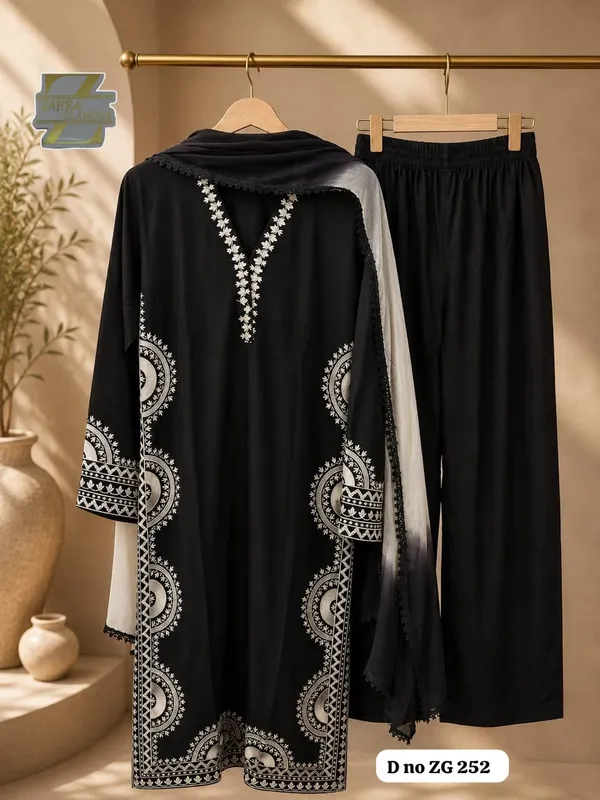 EXQUISITE_BLACK_PREMIUM_PAKISTANI_PURE_COTTON_EMBROIDERED_3_PC_WEAR_
