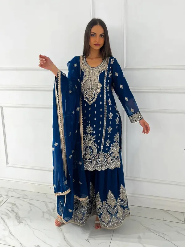 Elegant_Blue_Embroidered_Suit_Set_With_Dupatta