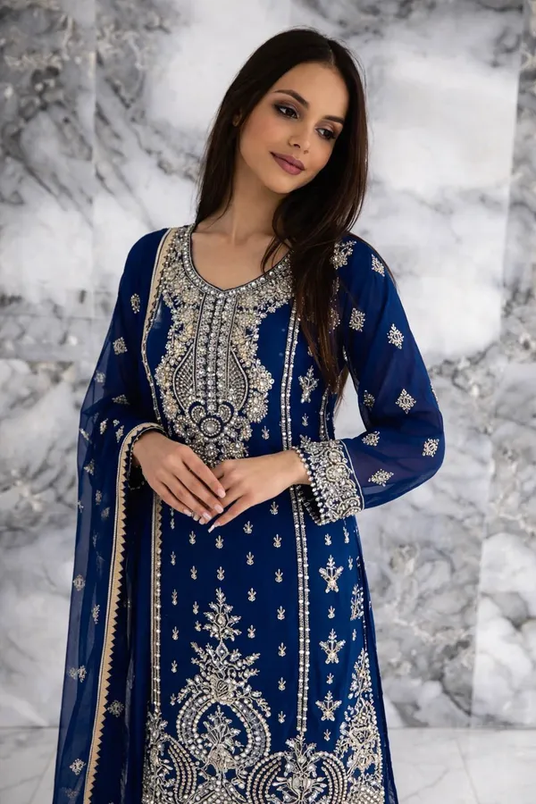 Elegant_Blue_Embroidered_Suit_Set_With_Dupatta