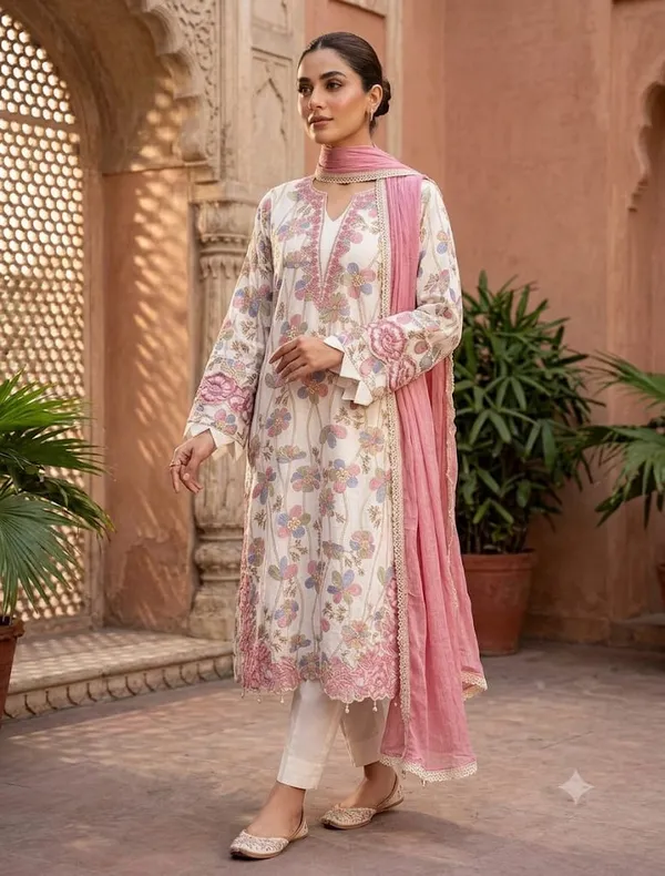 Floral_Printed_Cotton_Kurta_Set_for_Women_with_Pink_Dupatta