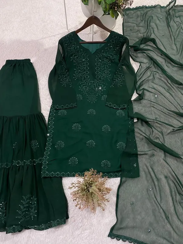 Green_Embroidered_Sharara_Suit_with_Georgette_Dupatta