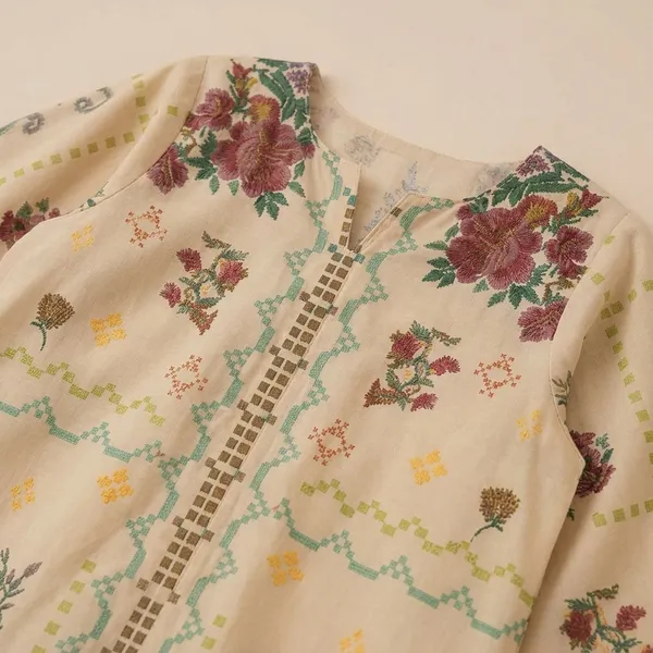 Beige_Floral_Embroidered_Long_Kurta_for_Girls