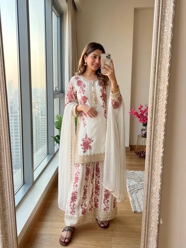 Ivory_Floral_Embroidered_Kurta_with_Farshi_Palazzo_&_Dupatta