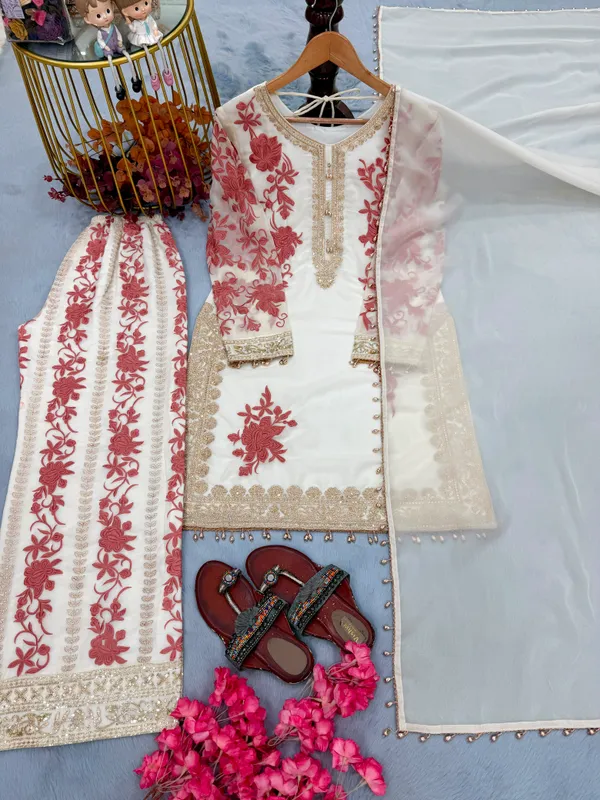 Ivory_Floral_Embroidered_Kurta_with_Farshi_Palazzo_&_Dupatta