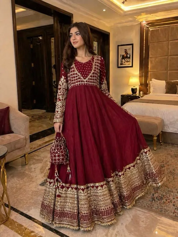 Luxury_Maroon_Bridal_Wear_Anarkali_Suit_for_Women