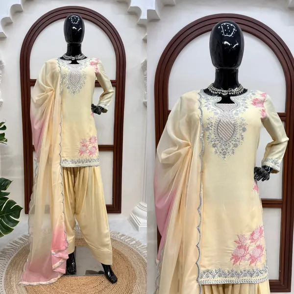 Luxury_Pastel_Cream_Embroidered_Pakistani_Suit_with_Pink_Ombre_Tabby_Silk_Dupatta