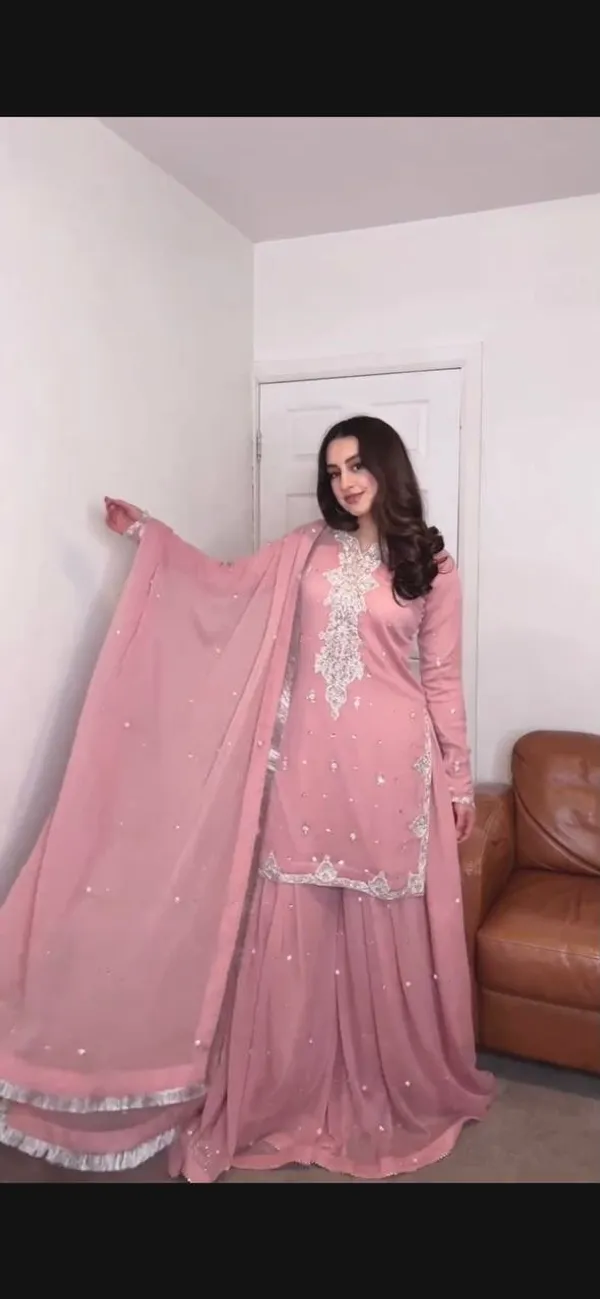 Pink_Georgette_Embroidered_Sharara_Suit_For_Women