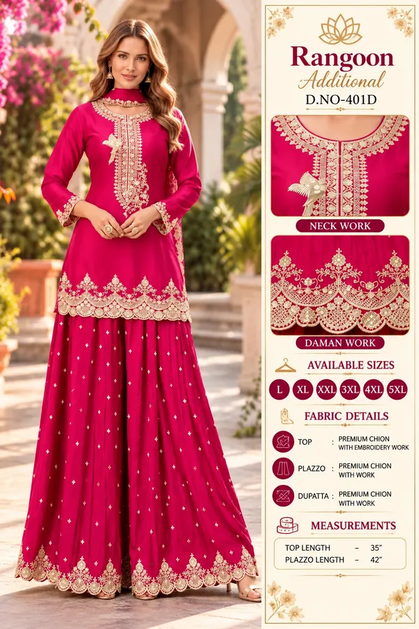 Magenta_Embroidered_Sharara_Suit_Premium_Festive_Collection