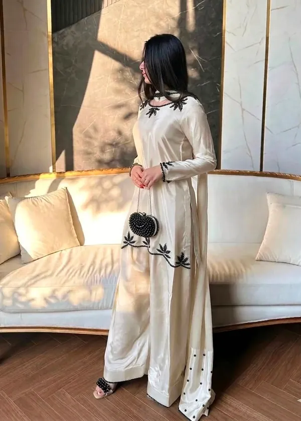 White_Embroidered_Kurta_Palazzo_Set_For_Women